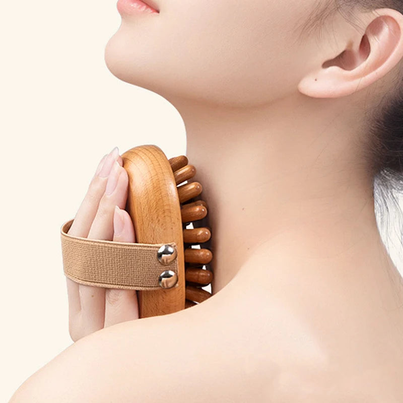 Wooden Body Massage Brush