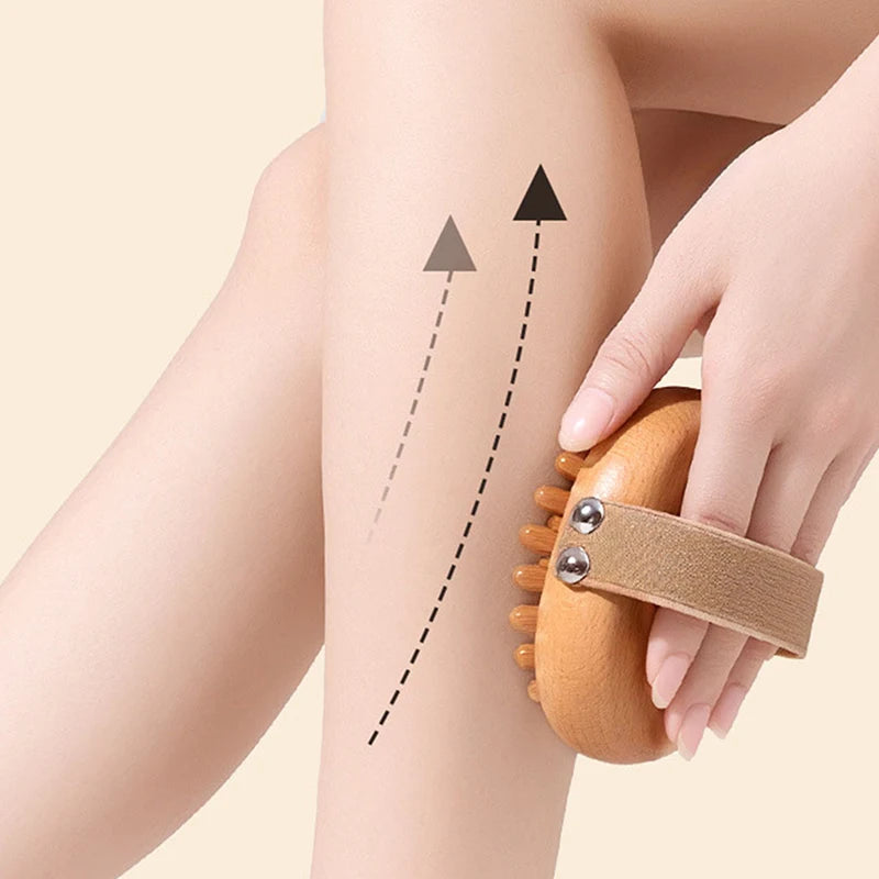 Wooden Body Massage Brush